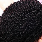 アフリカの巻き毛の100%ブラジルの人間のバージンの毛のよこ糸延長自然な色